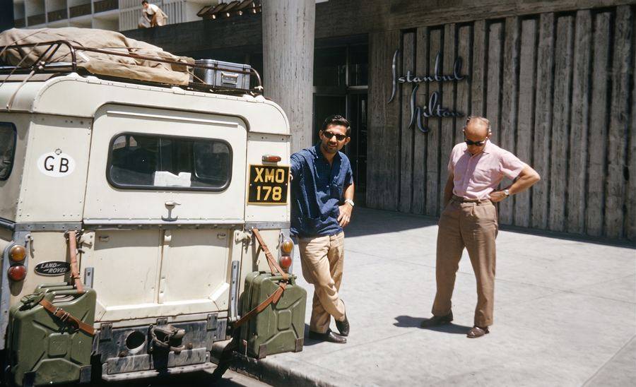 Uncle Bob and I, outside the Istanbul Hilton