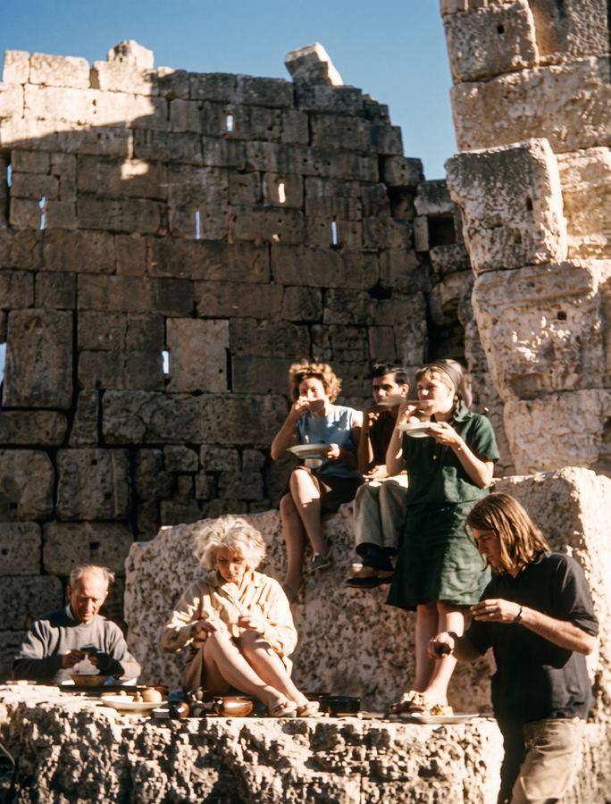 Breakfast among the ruins of Baalbek
